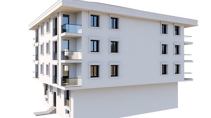 HOUSE 106 Low-poly 3D model 5