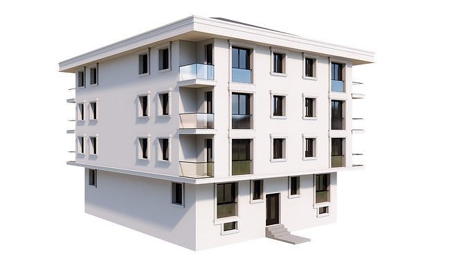 HOUSE 106 Low-poly 3D model 7
