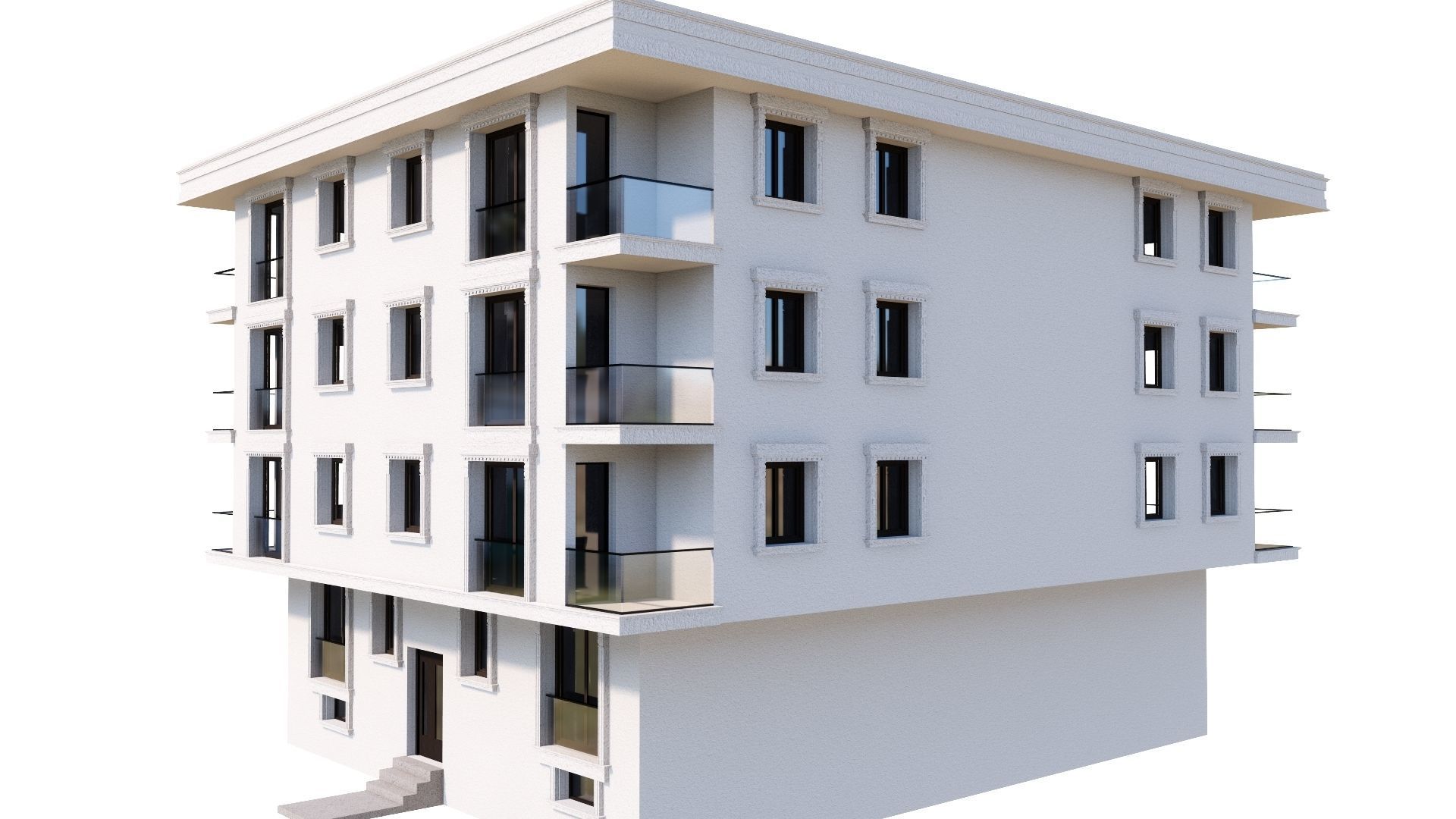 HOUSE 106 Low-poly 3D model_9