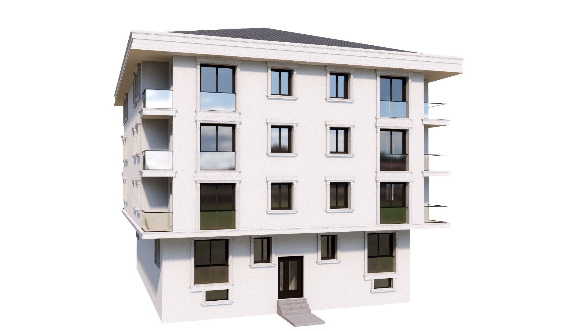 HOUSE 106 Low-poly 3D model_33