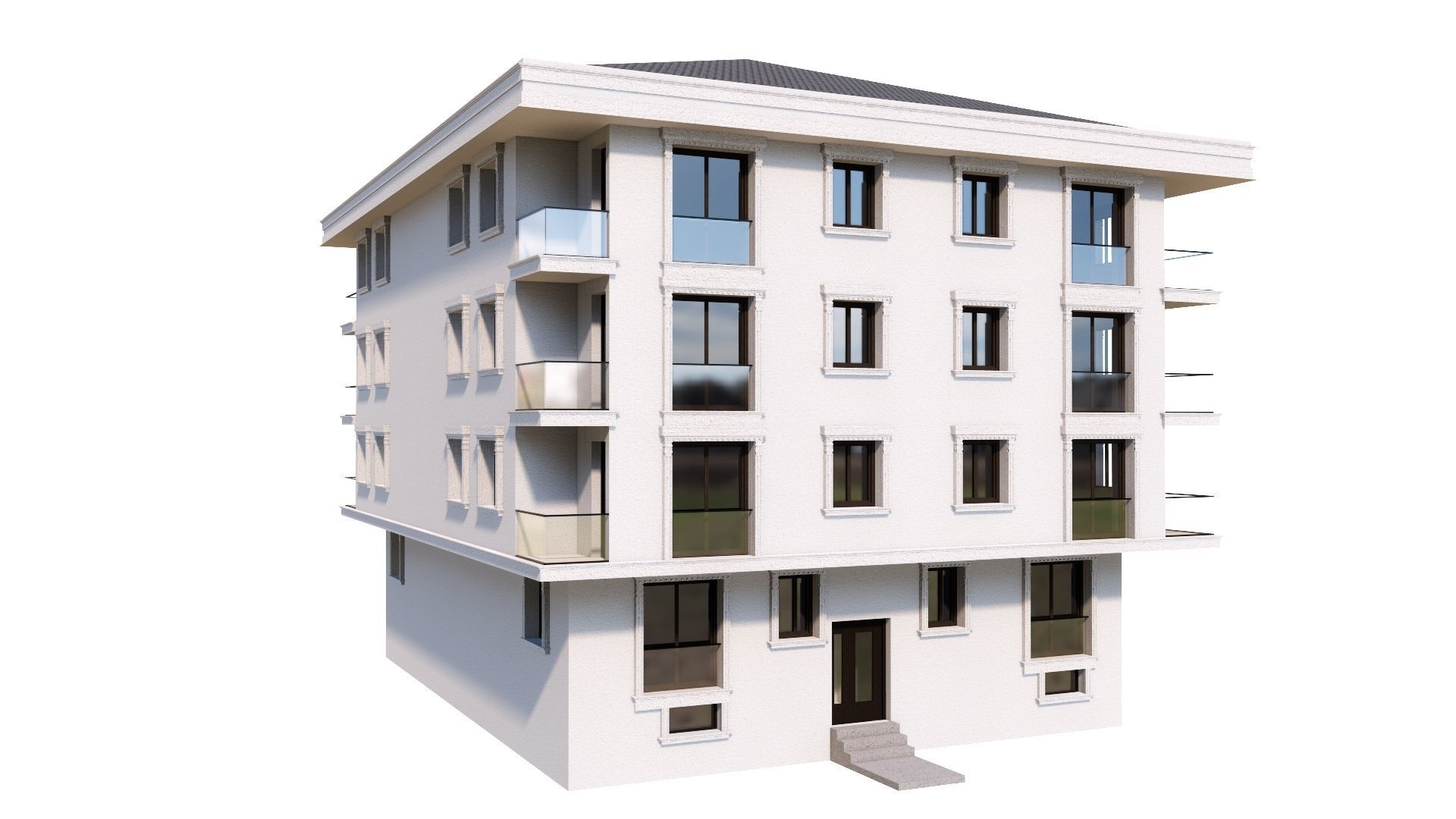 HOUSE 106 Low-poly 3D model_32