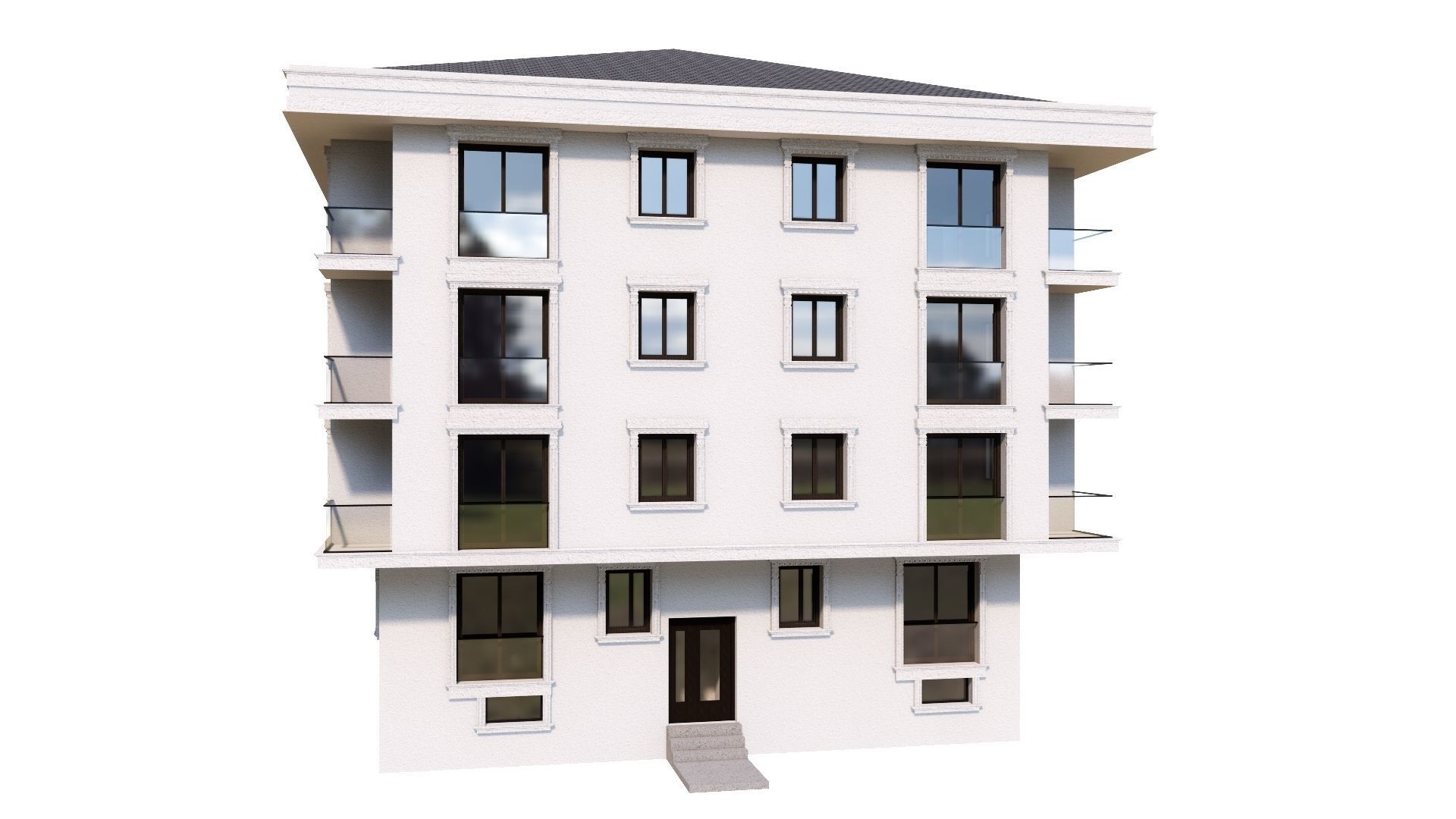 HOUSE 106 Low-poly 3D model_35