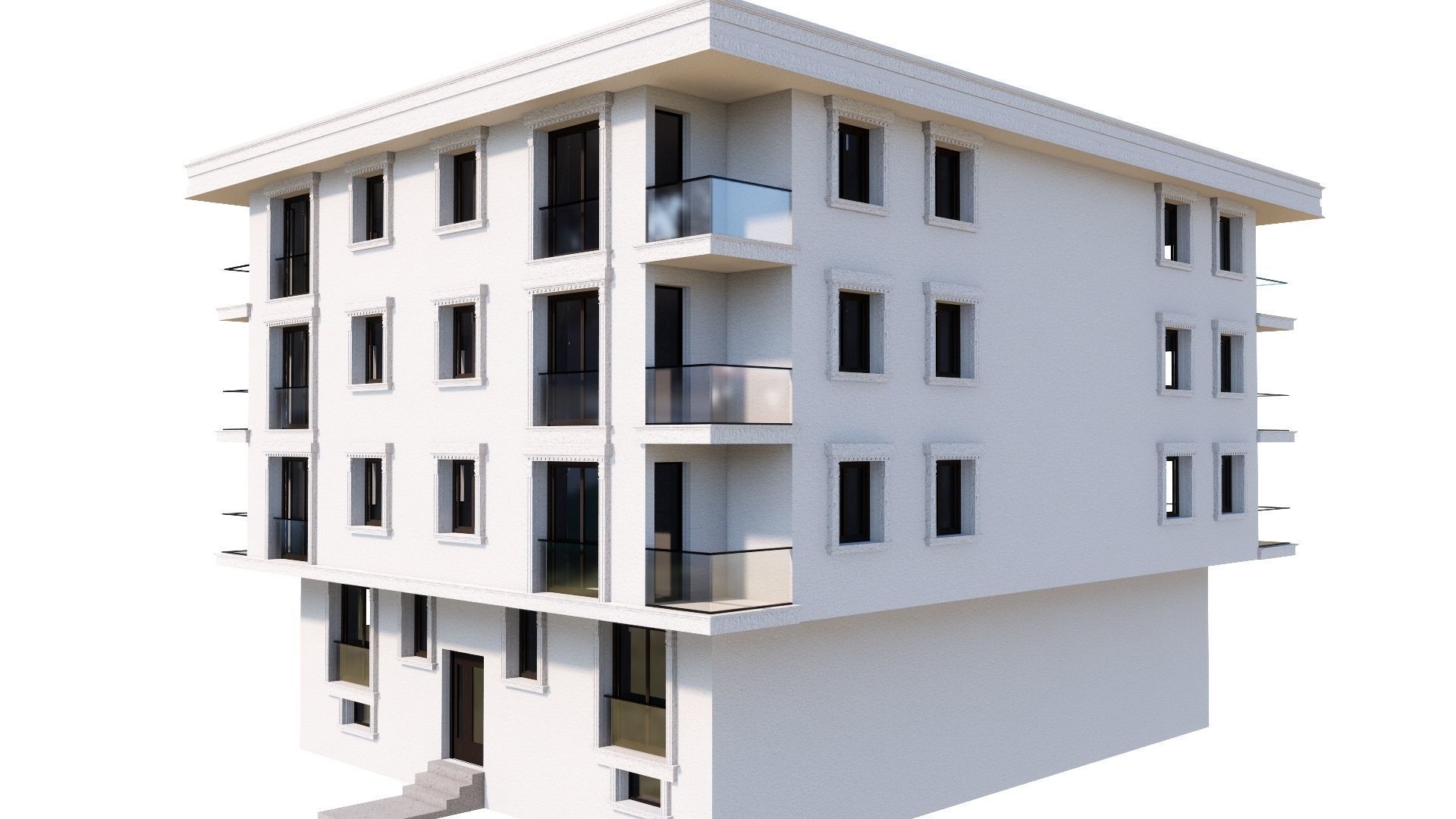 HOUSE 106 Low-poly 3D model_7