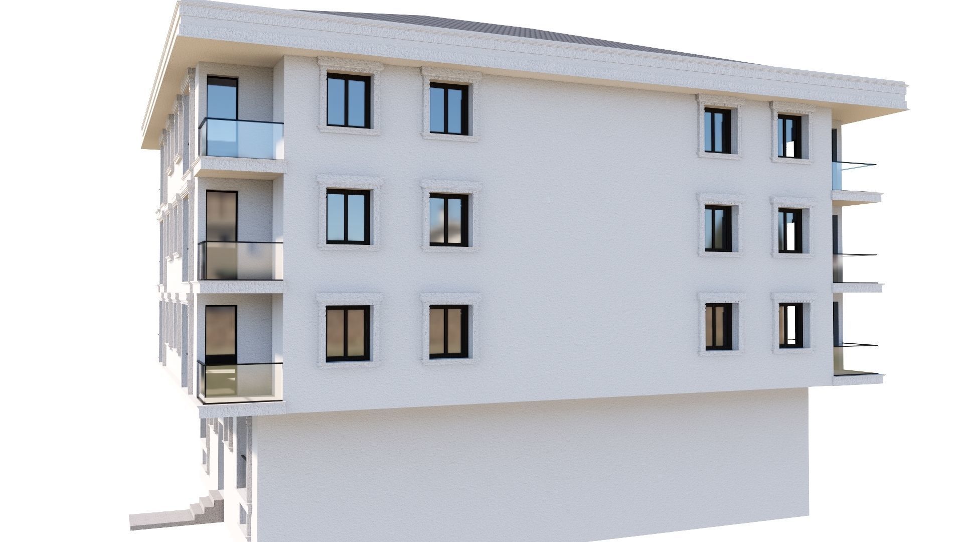 HOUSE 106 Low-poly 3D model_12