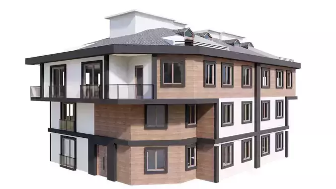 HOUSE 108 Low-poly 3D model