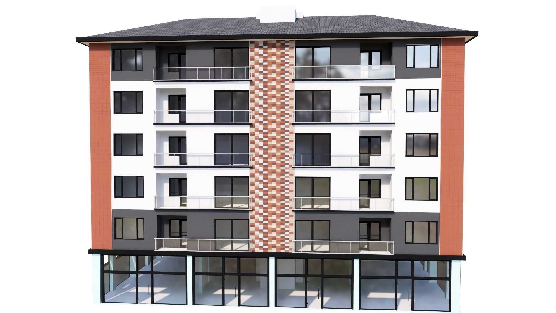 HOUSE 109 Low-poly 3D model_37