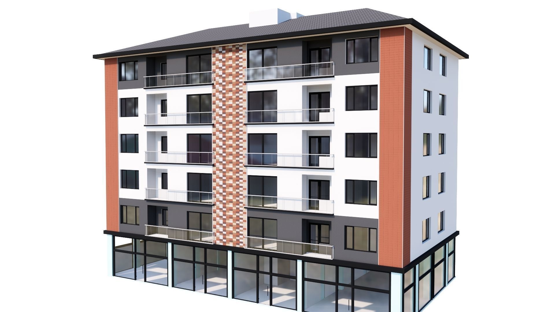 HOUSE 109 Low-poly 3D model_8