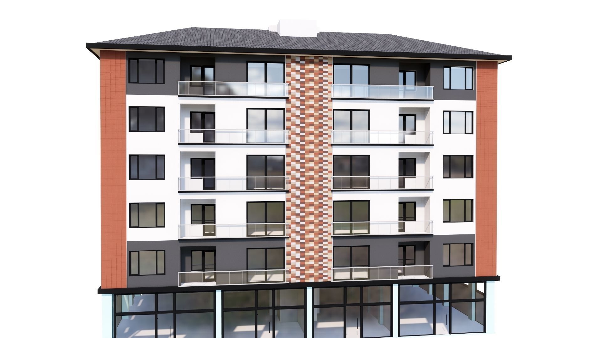 HOUSE 109 Low-poly 3D model_33