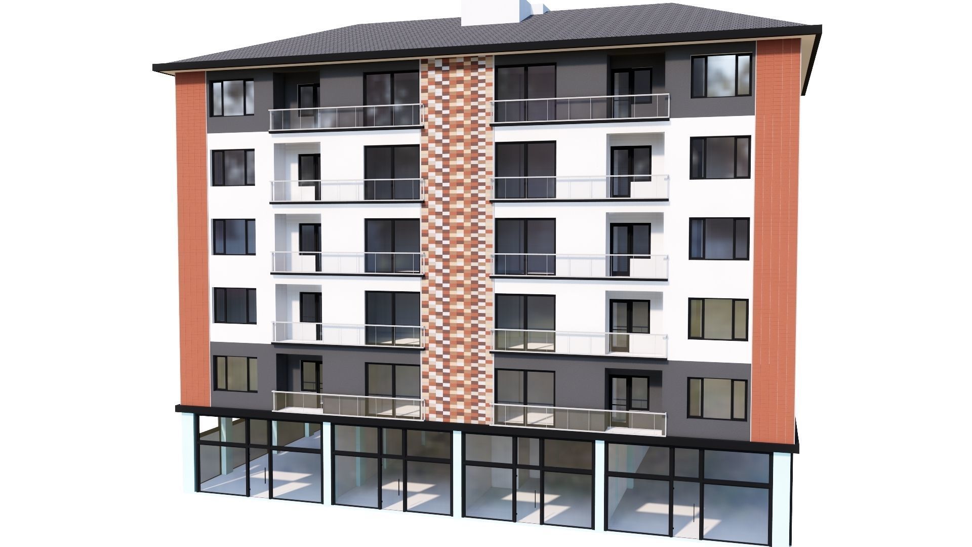 HOUSE 109 Low-poly 3D model_39