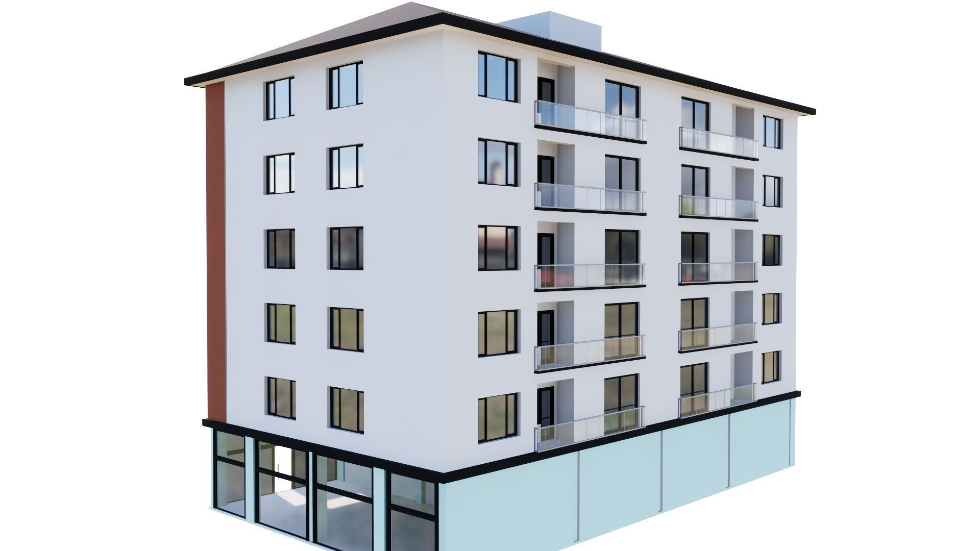 HOUSE 109 Low-poly 3D model_17