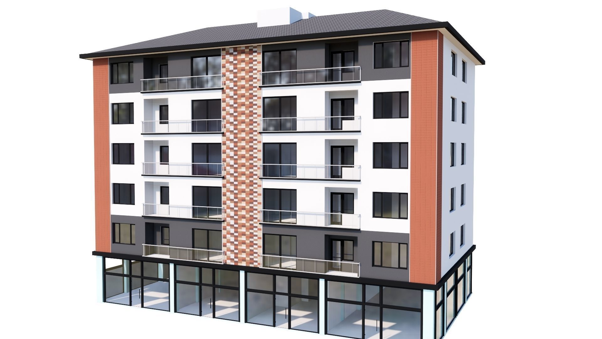 HOUSE 109 Low-poly 3D model_42