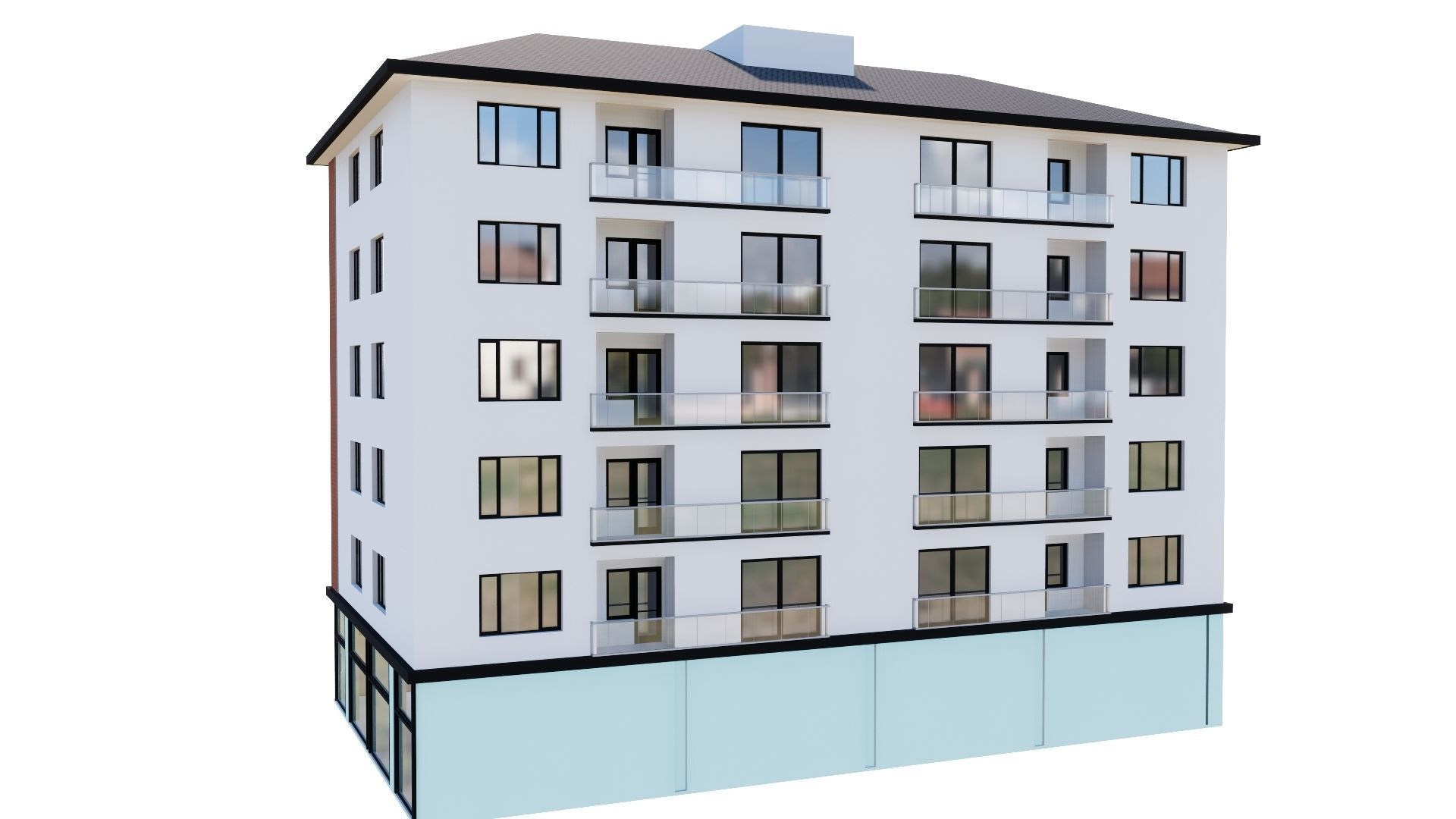 HOUSE 109 Low-poly 3D model_21