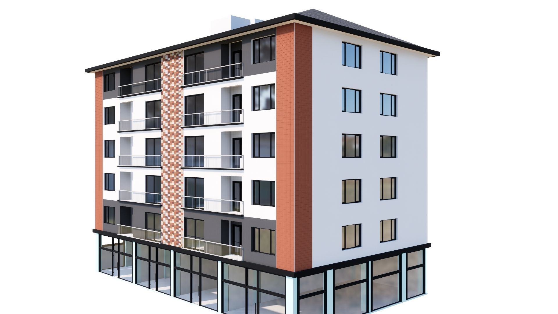 HOUSE 109 Low-poly 3D model_10