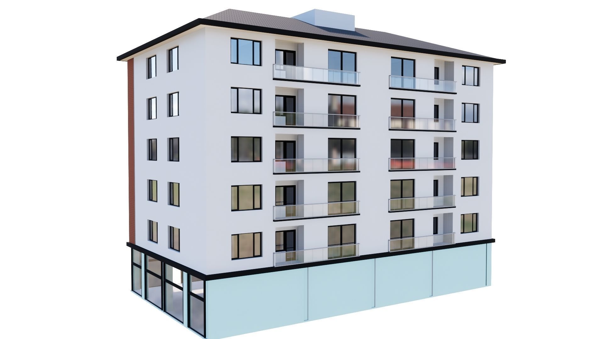 HOUSE 109 Low-poly 3D model_20