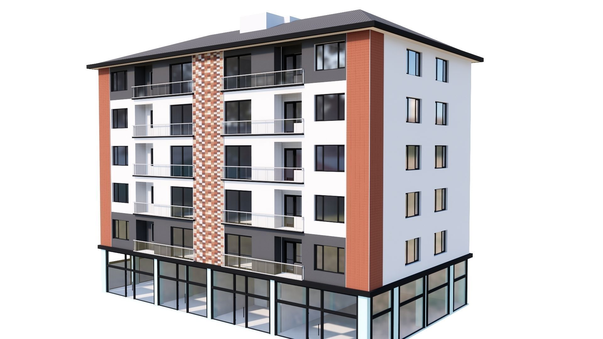 HOUSE 109 Low-poly 3D model_2