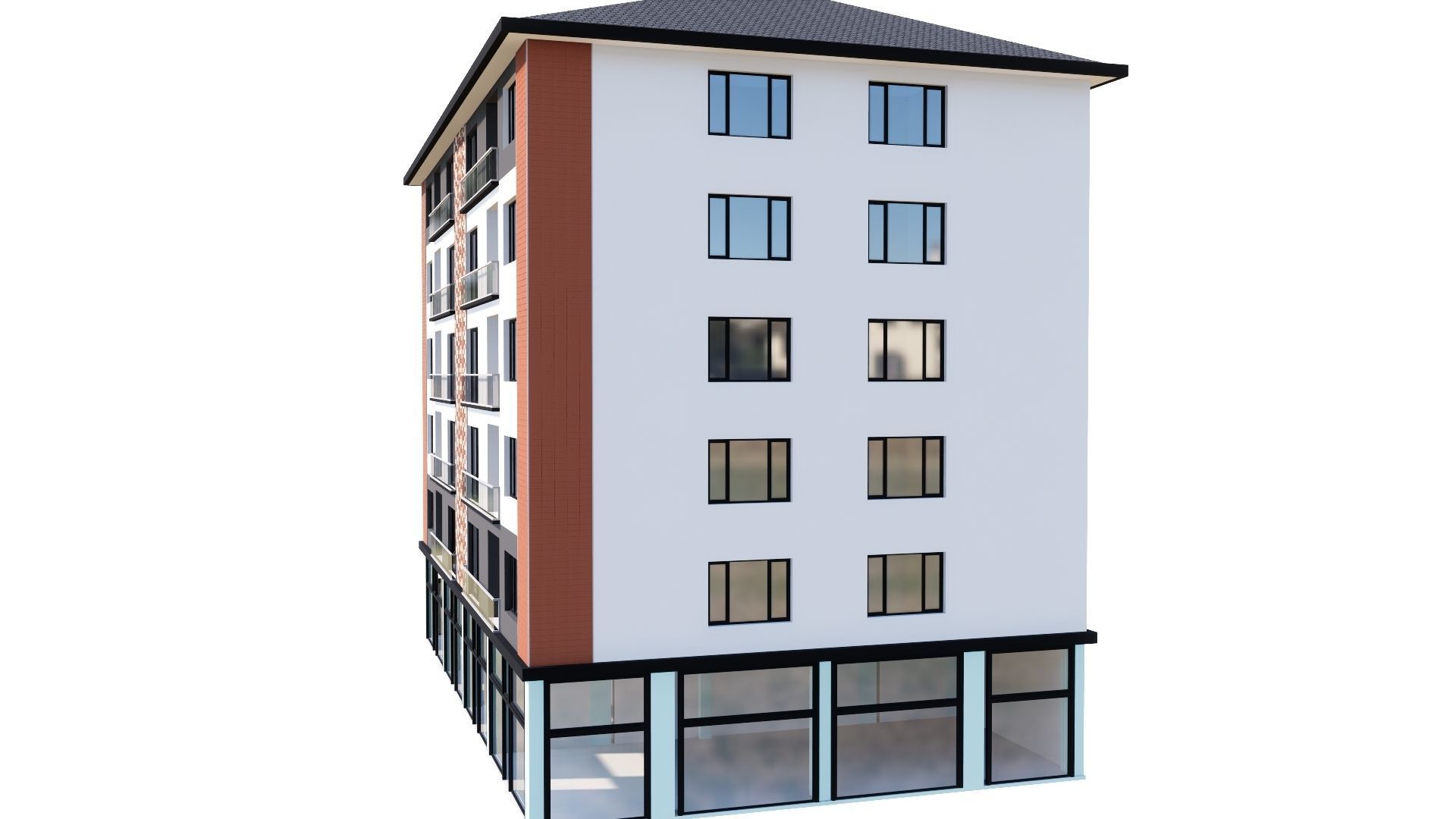 HOUSE 109 Low-poly 3D model_14