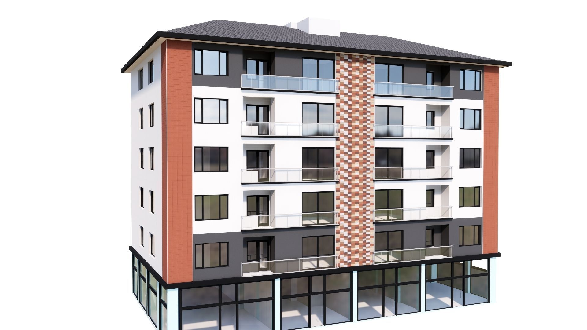 HOUSE 109 Low-poly 3D model_30