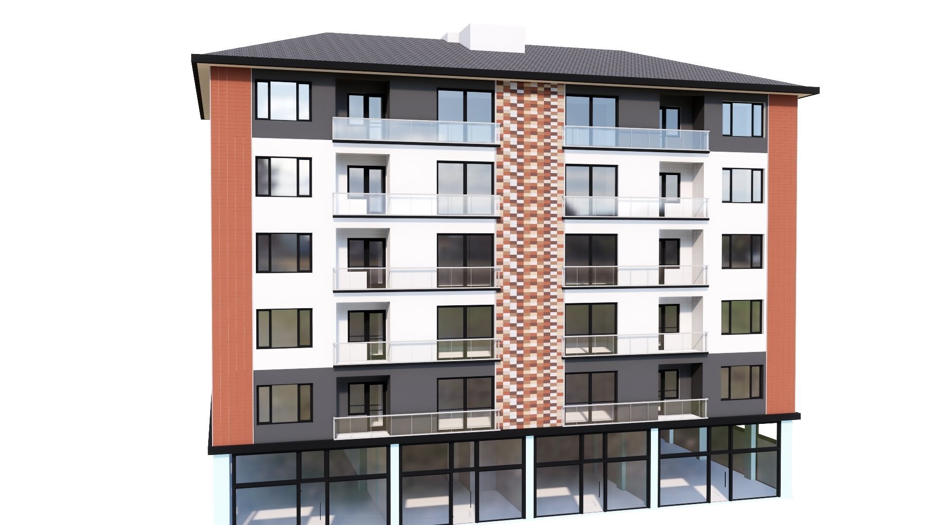 HOUSE 109 Low-poly 3D model_32