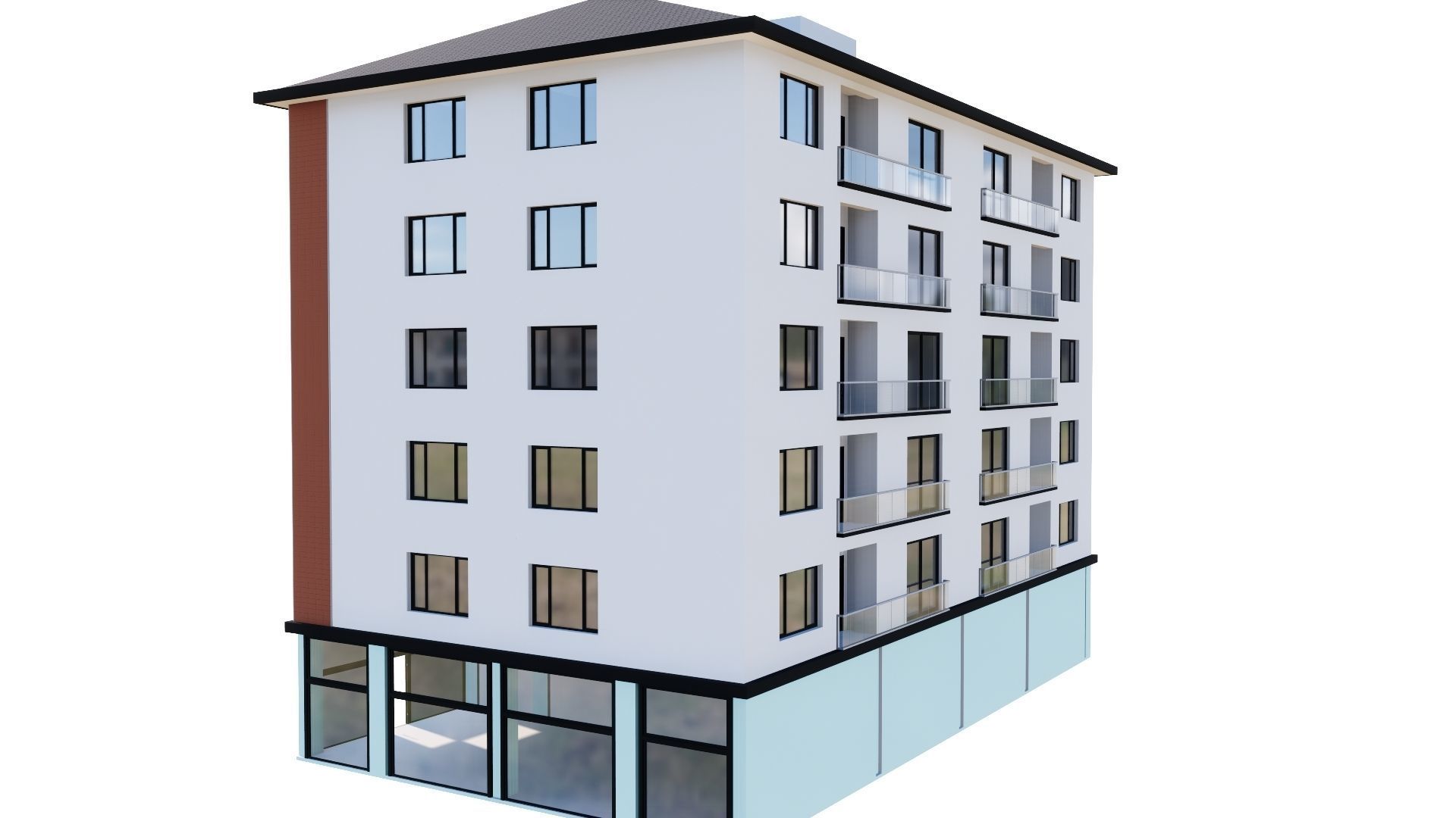 HOUSE 109 Low-poly 3D model_16