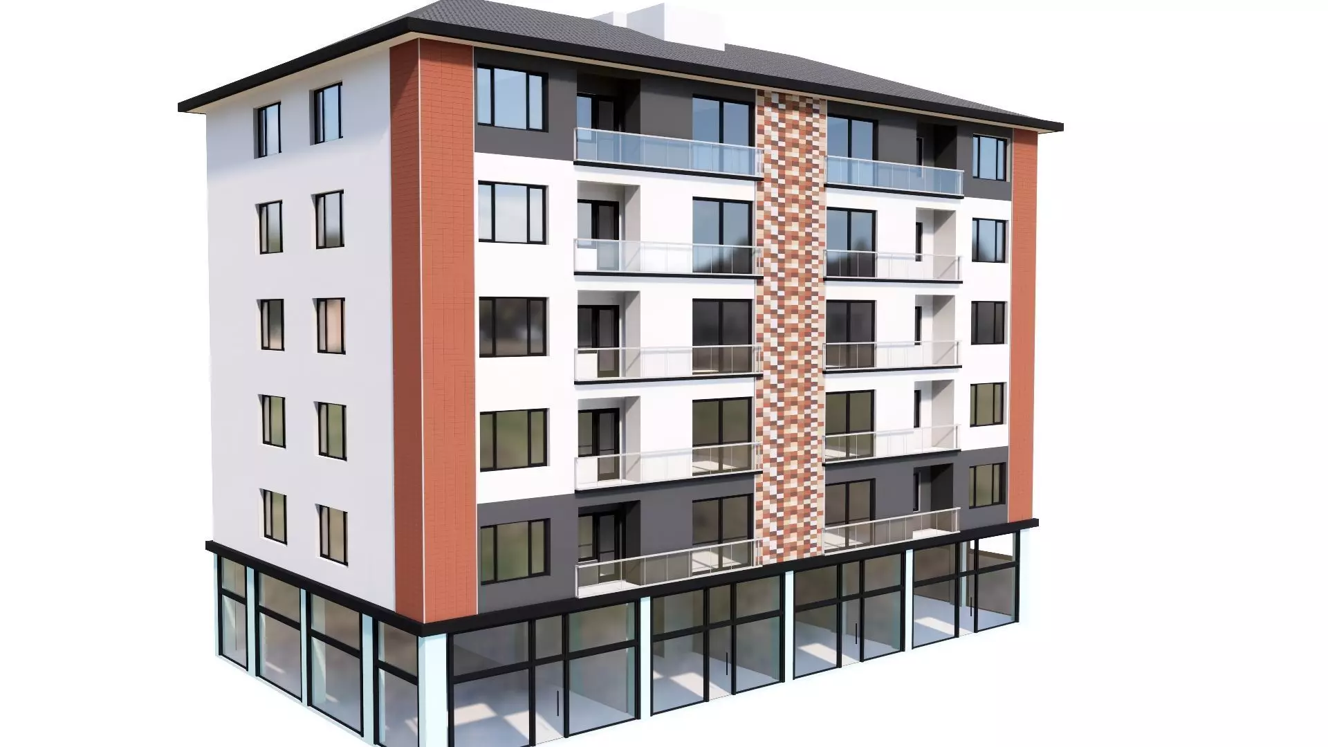 HOUSE 109 Low-poly 3D model_0