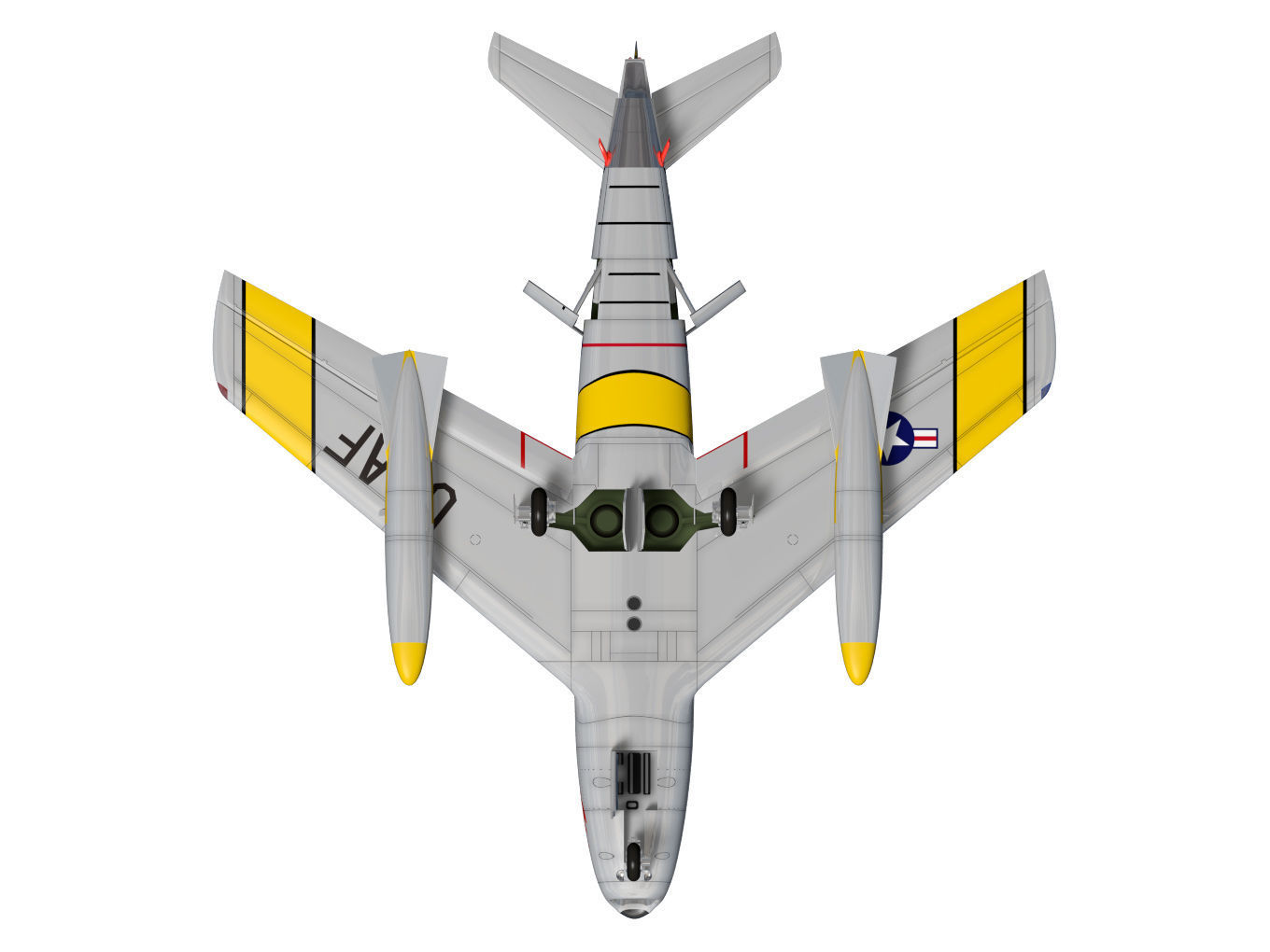 North American F-86 F Sabre 3D model_10