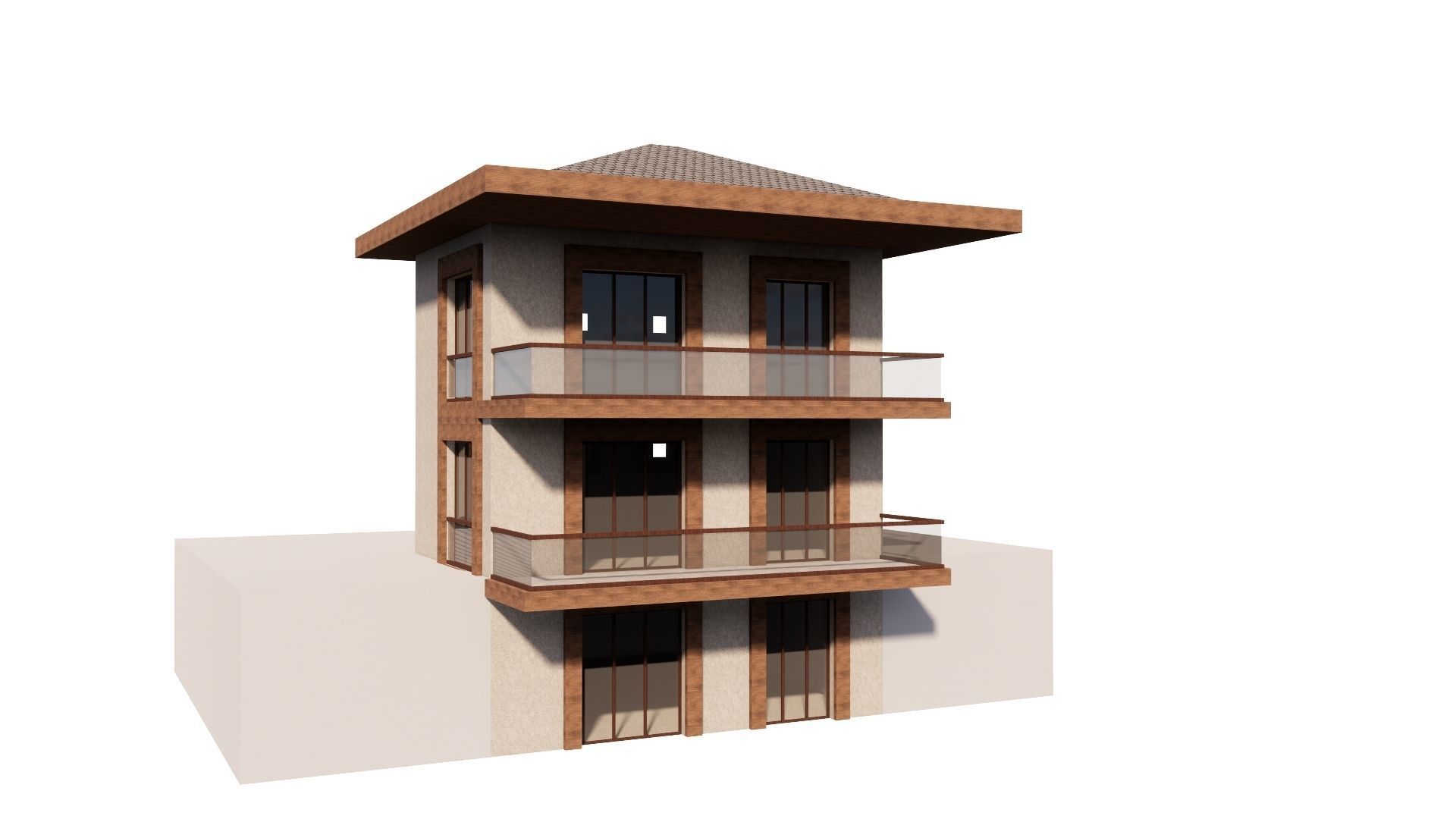 HOUSE 112 Low-poly 3D model_26