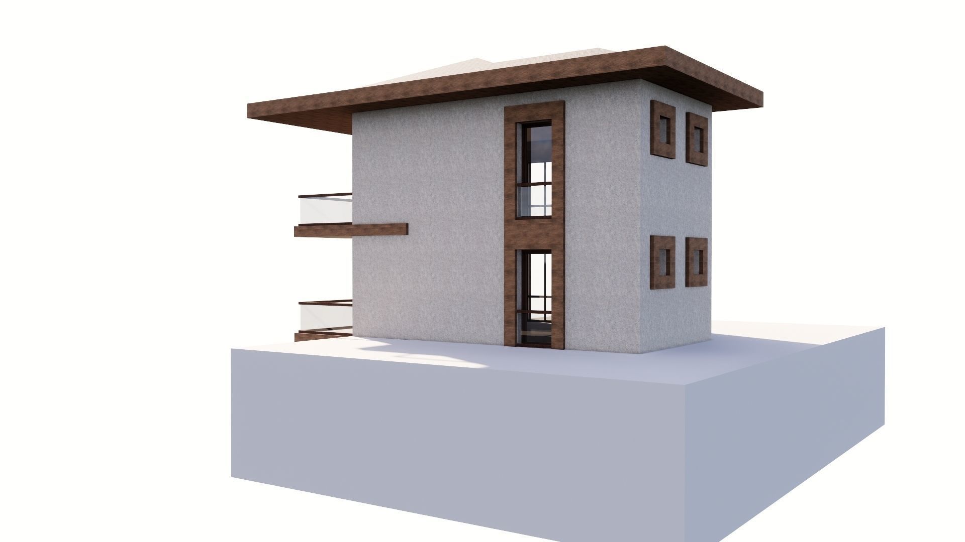 HOUSE 112 Low-poly 3D model_2
