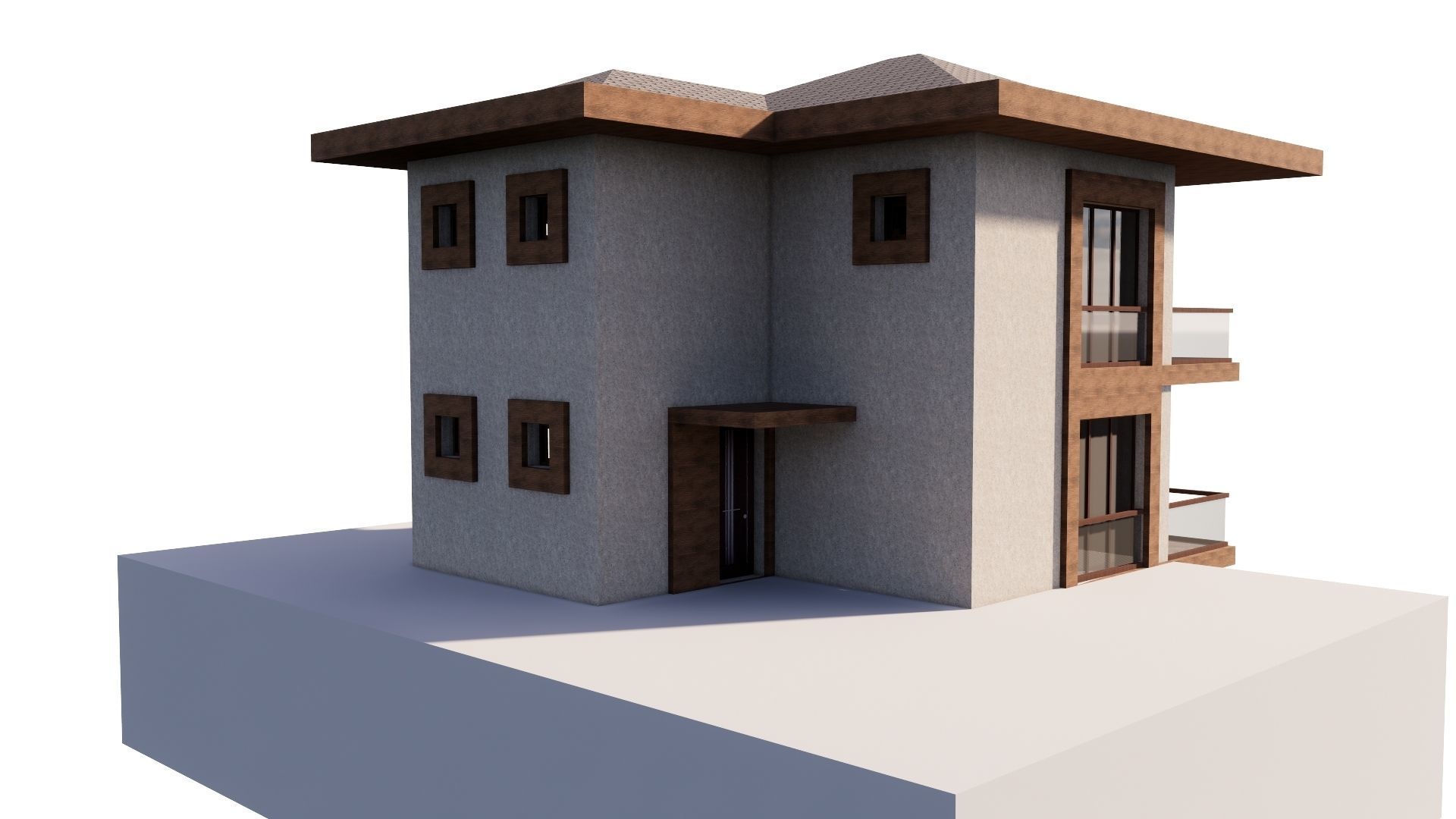 HOUSE 112 Low-poly 3D model_27
