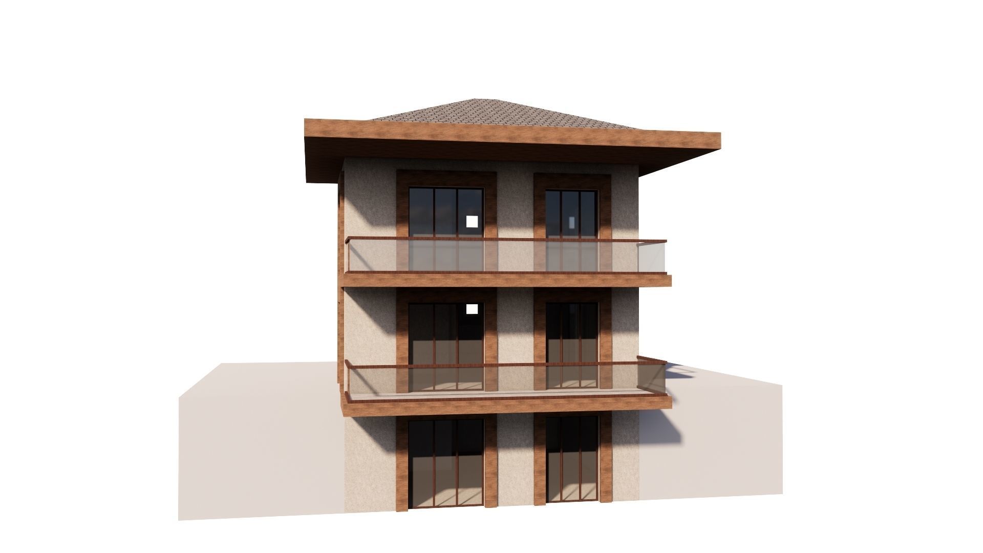 HOUSE 112 Low-poly 3D model_29