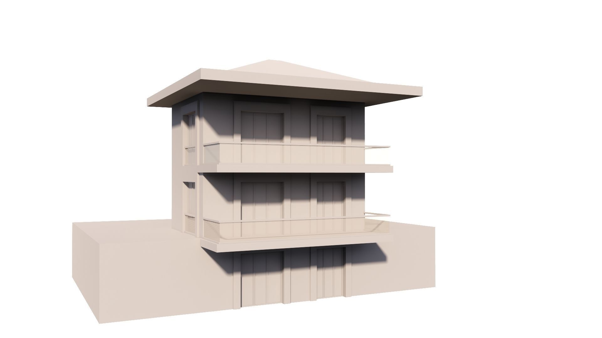 HOUSE 112 Low-poly 3D model_48