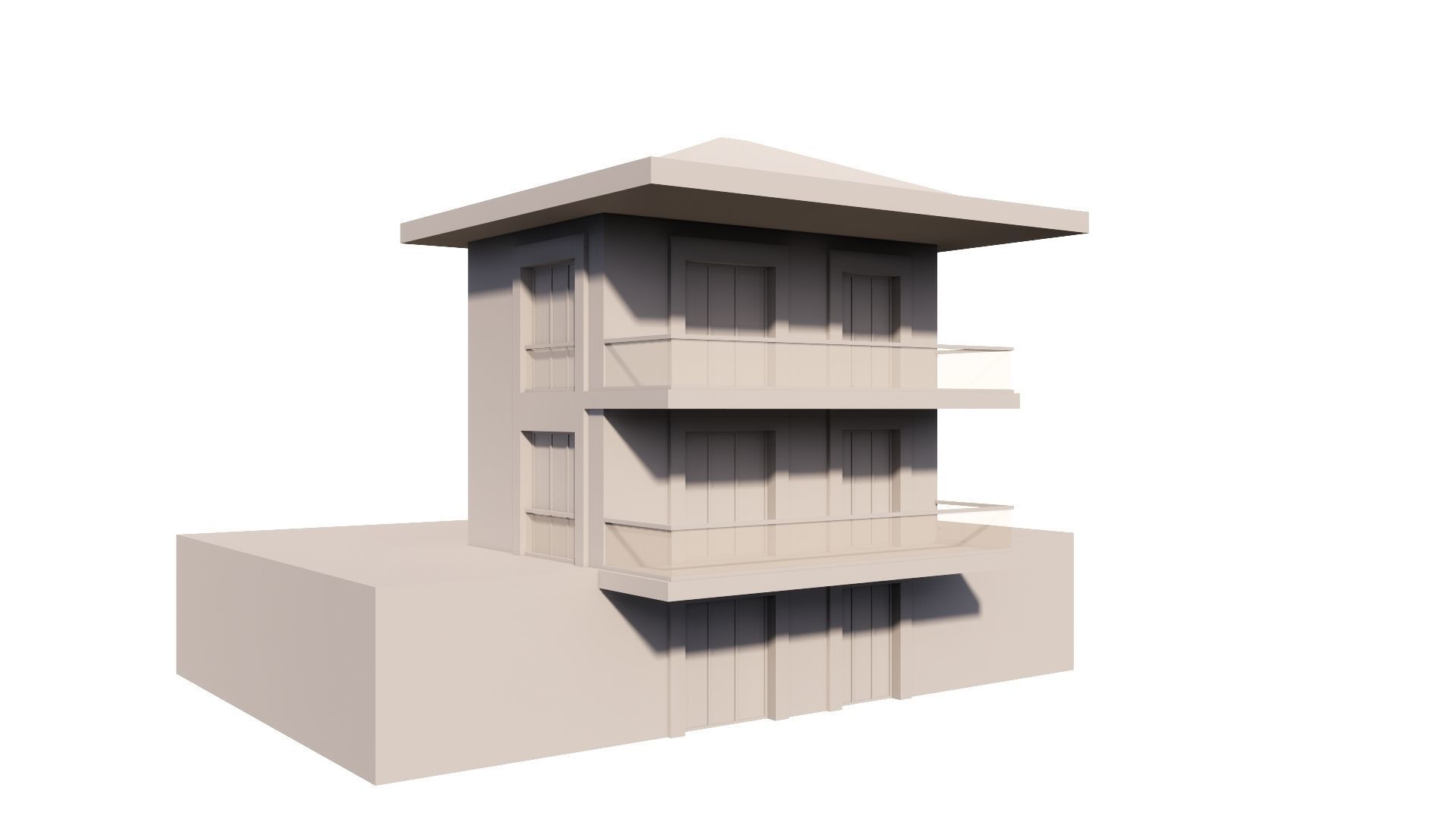 HOUSE 112 Low-poly 3D model_43