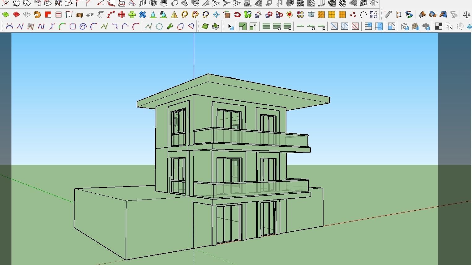 HOUSE 112 Low-poly 3D model_3
