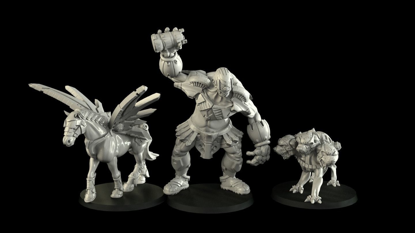 Scifi greek creatures 3D print model_3