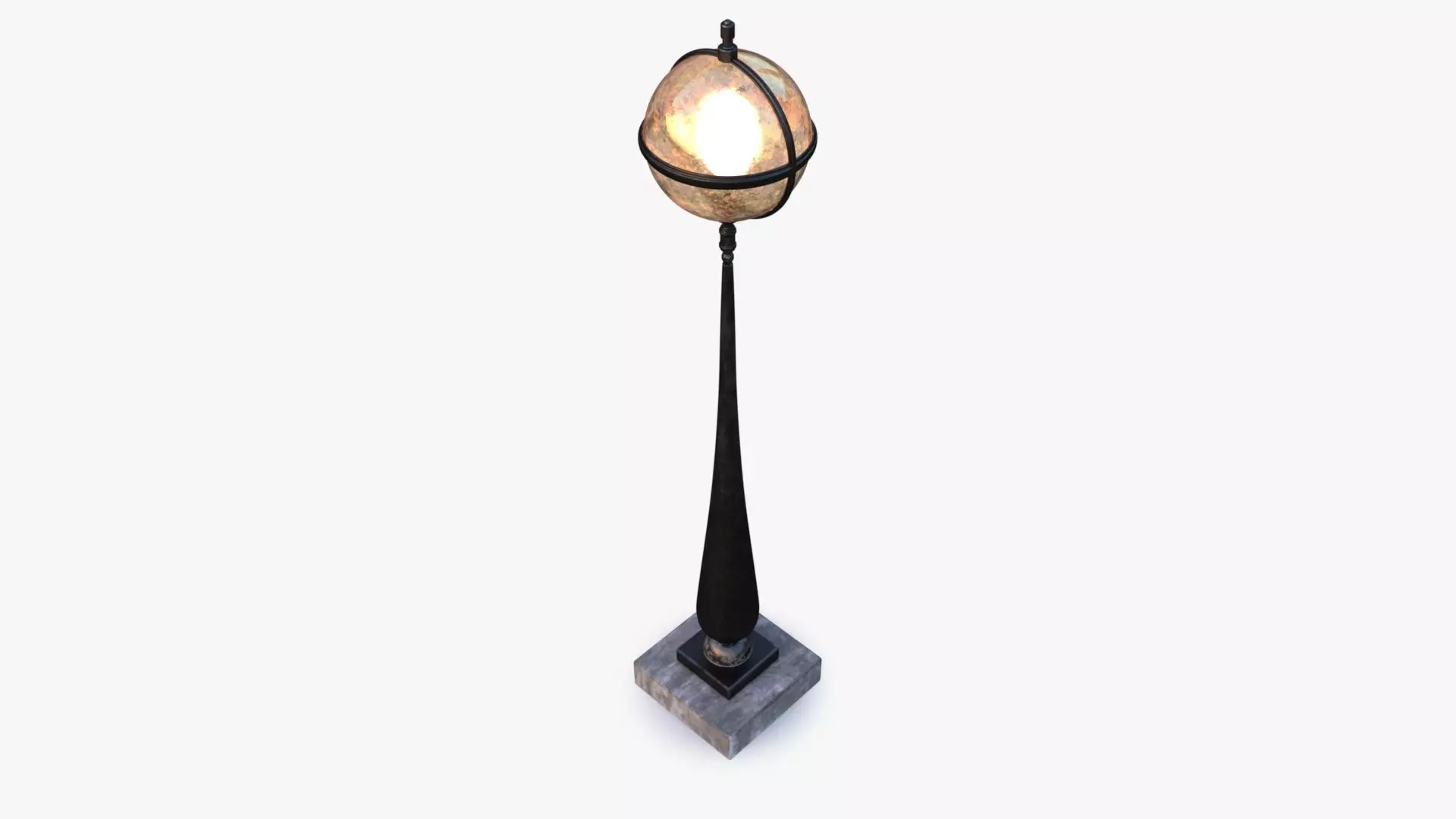 Outdoor Light 0001  Low-poly 3D model_0