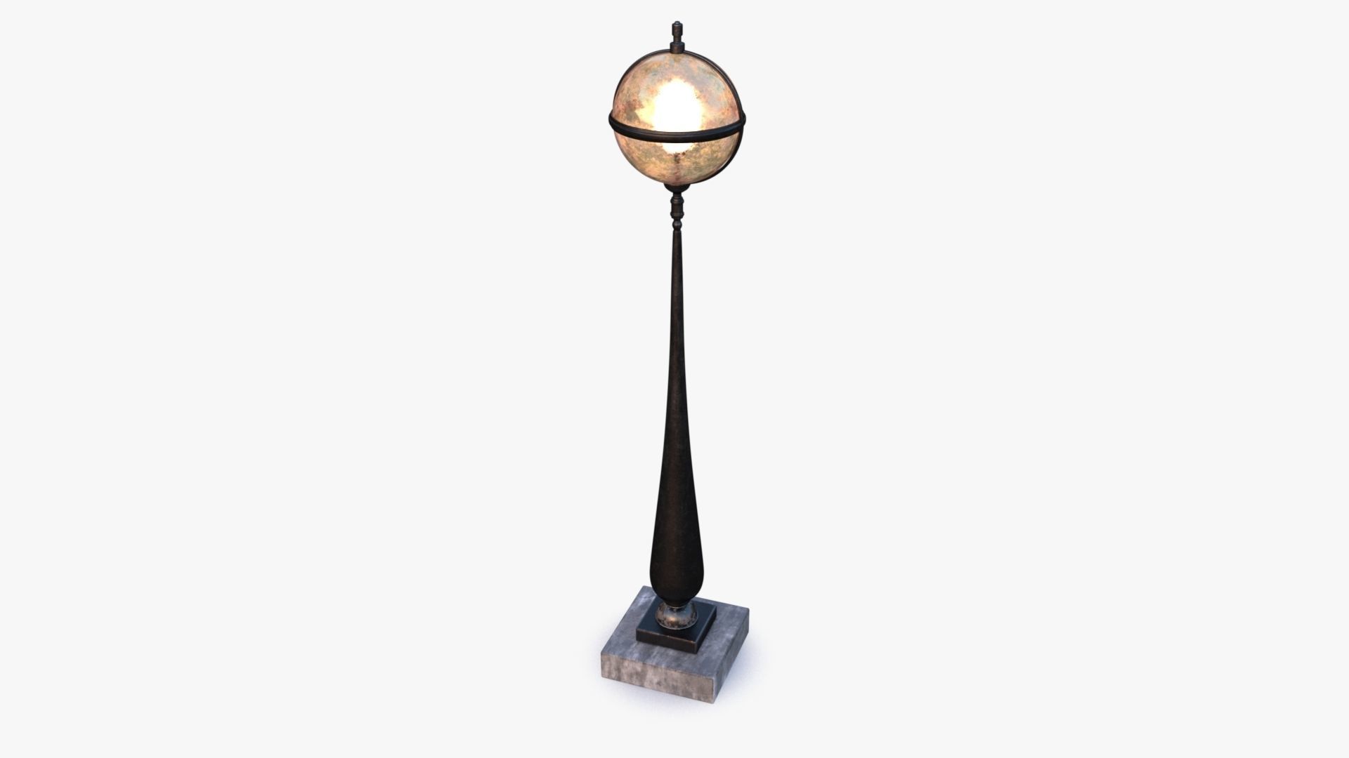 Outdoor Light 0001  Low-poly 3D model_6