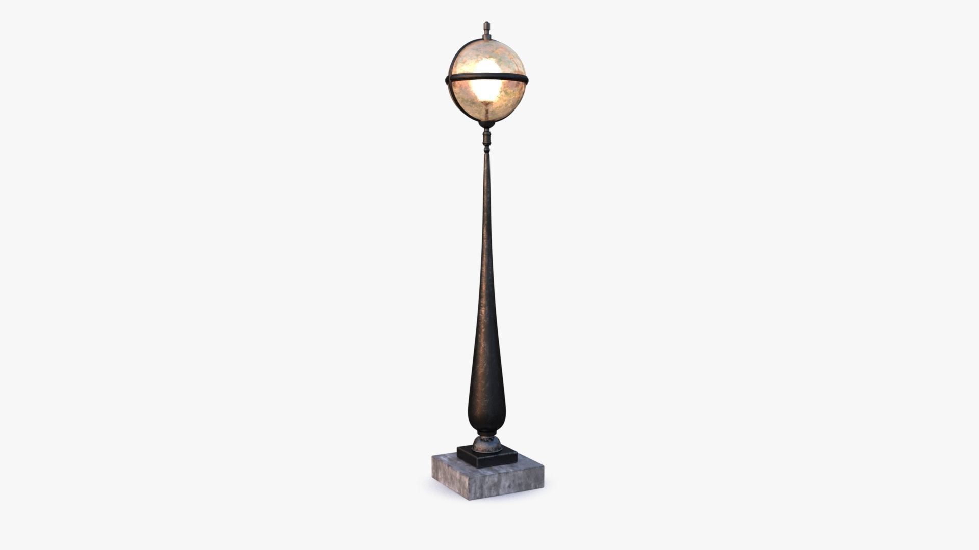 Outdoor Light 0001  Low-poly 3D model_10