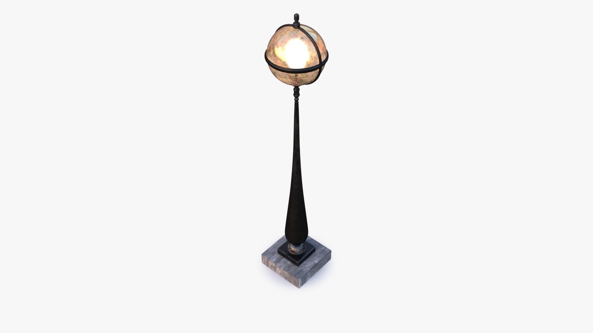 Outdoor Light 0001  Low-poly 3D model_3