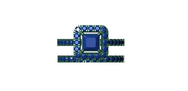 Fashion Engagement Ring 3d Print Model  3D print model_9