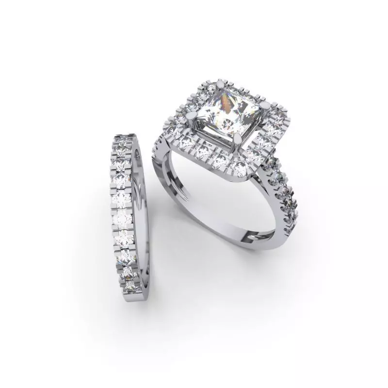 Fashion Engagement Ring 3d Print Model  3D print model_0