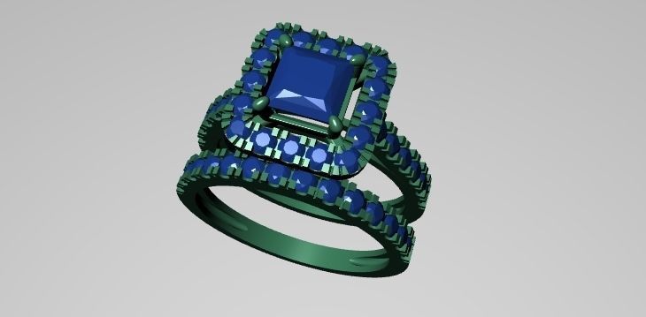 Fashion Engagement Ring 3d Print Model  3D print model_7