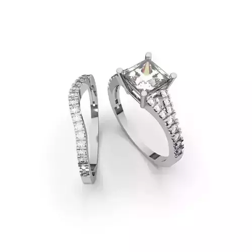 Fashion Engagement Ring 3d Print Model