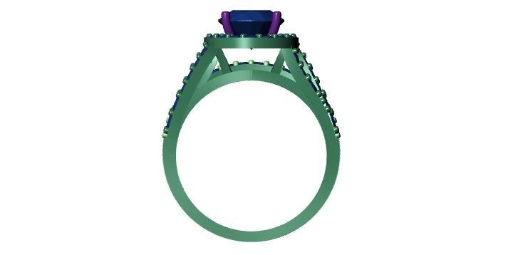 Fashion Engagement Ring 3d Print Model 3D print model_3