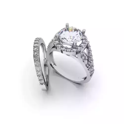 Fashion Engagement Ring 3d Print Model