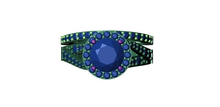 Fashion Engagement Ring 3d Print Model 3D print model_8