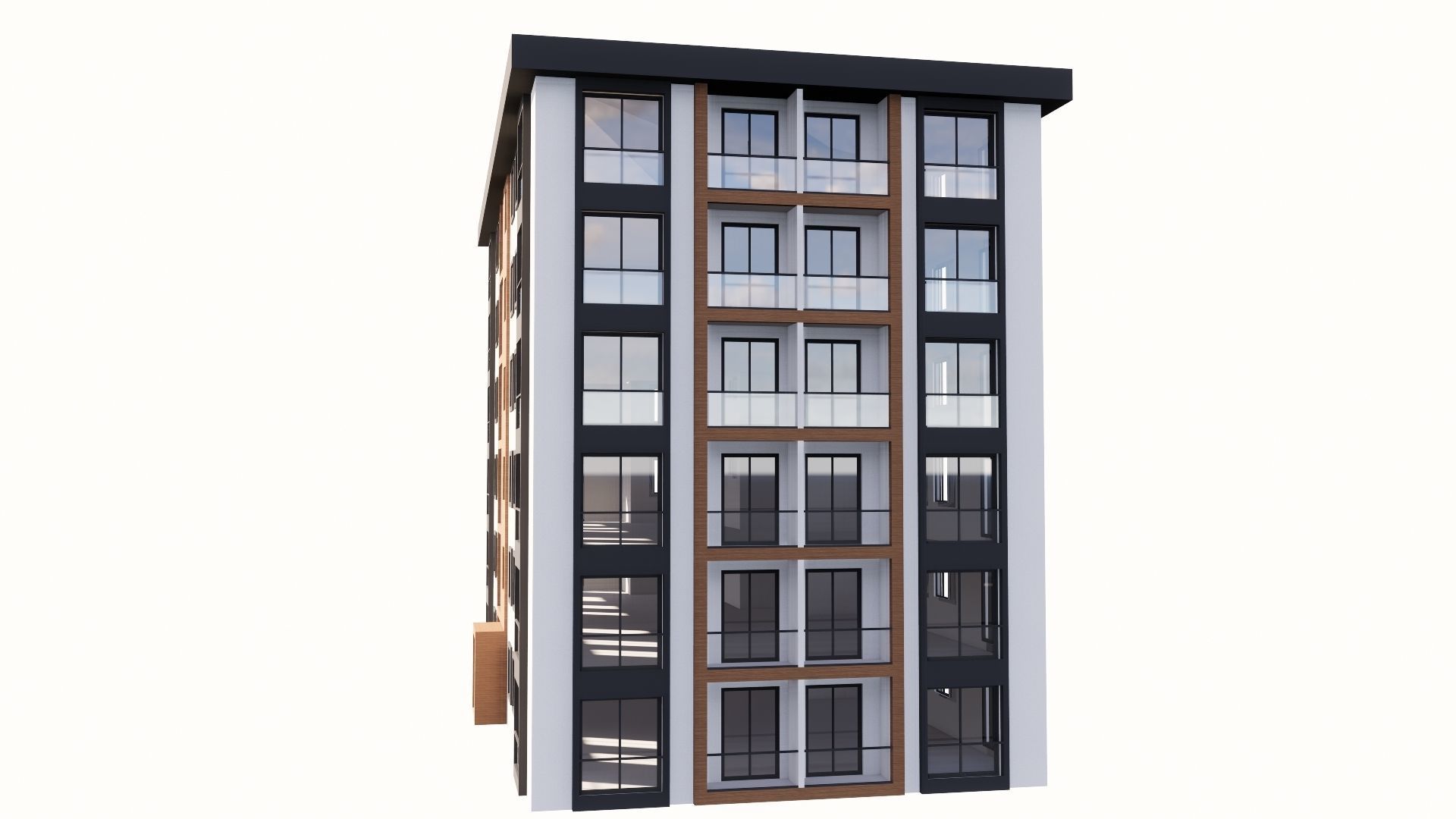 HOUSE 115 Low-poly 3D model_10