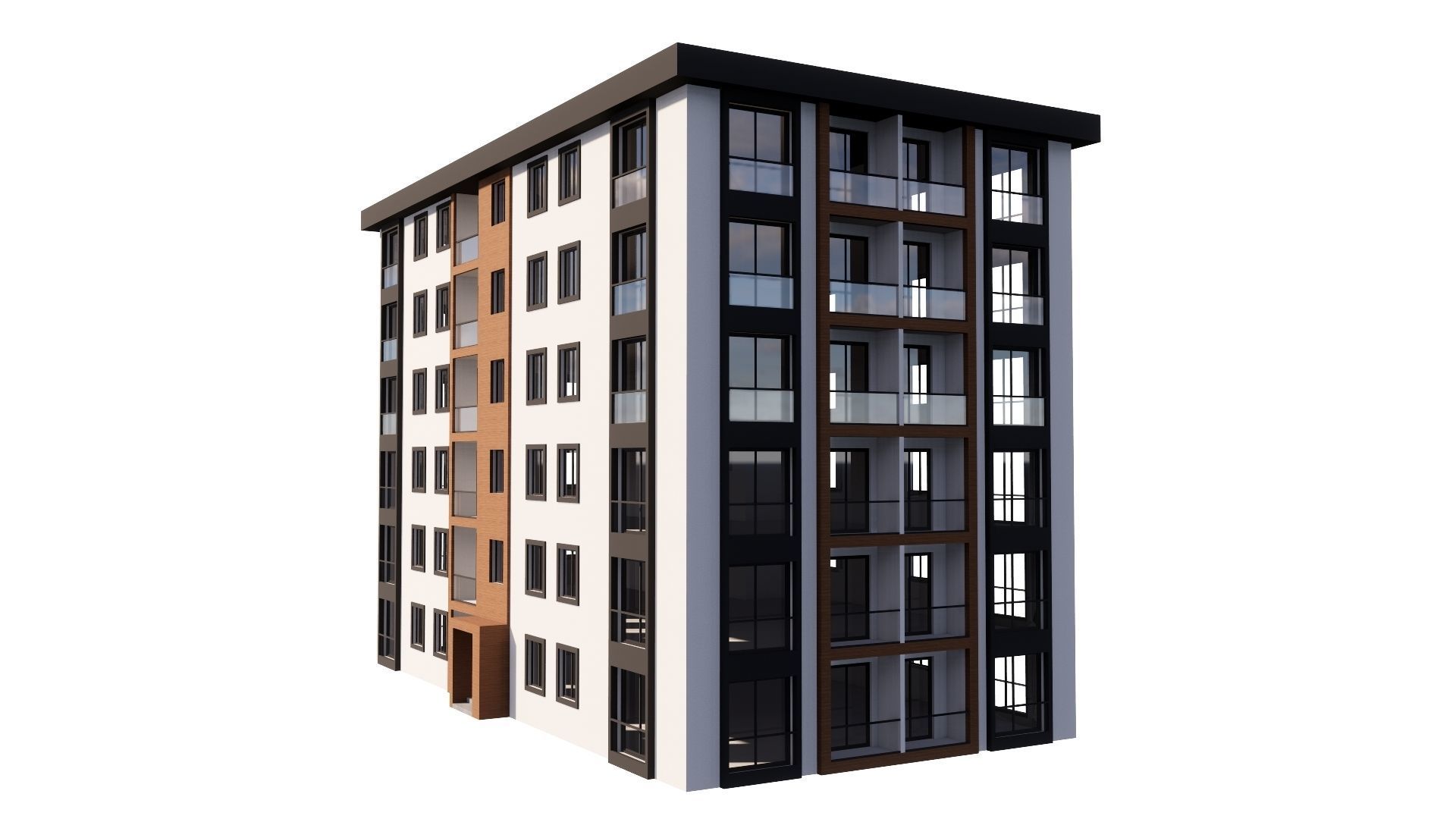 HOUSE 115 Low-poly 3D model_9