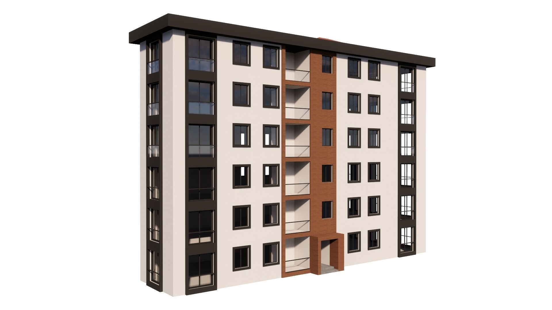 HOUSE 115 Low-poly 3D model_26