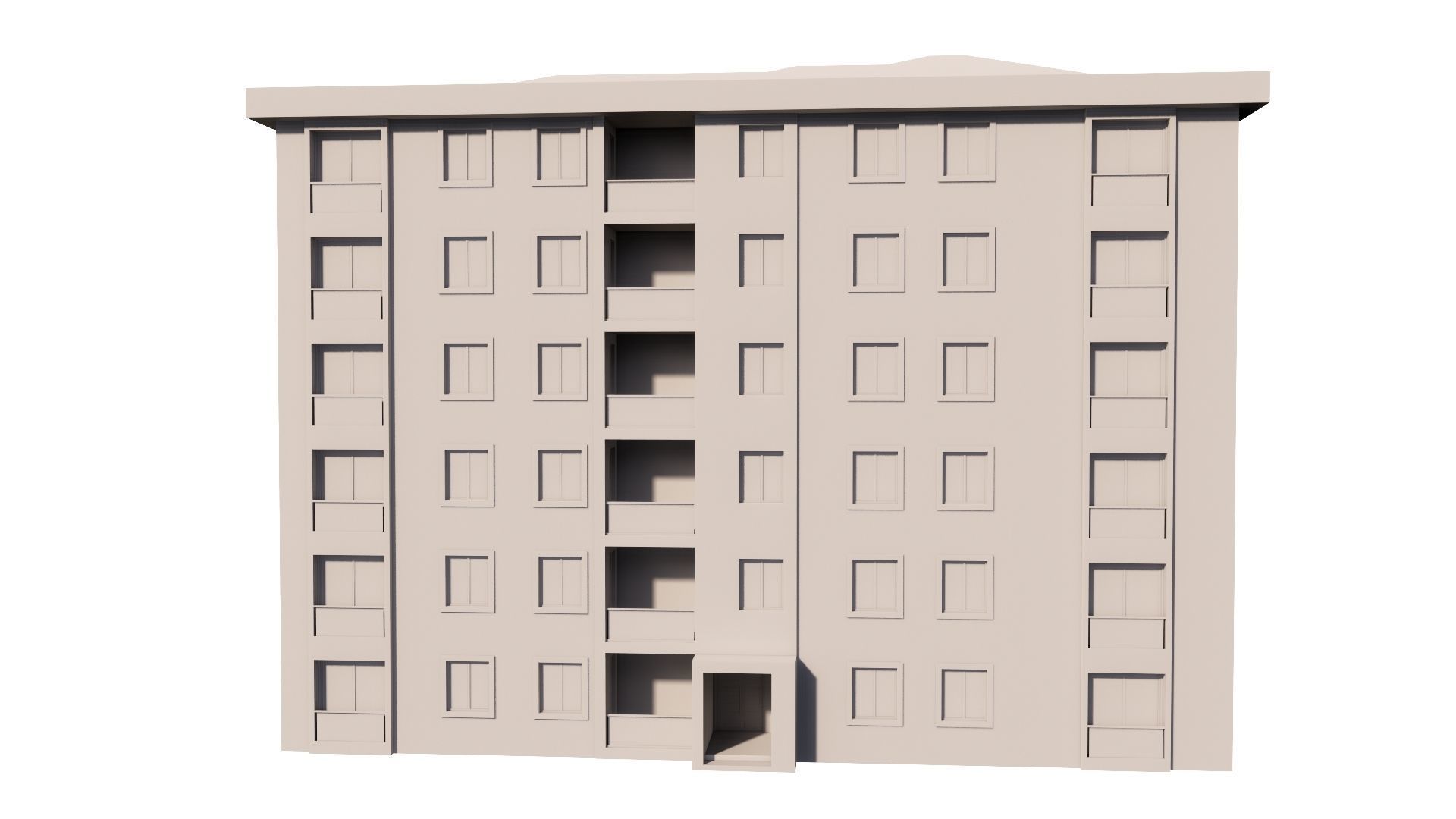 HOUSE 115 Low-poly 3D model_56