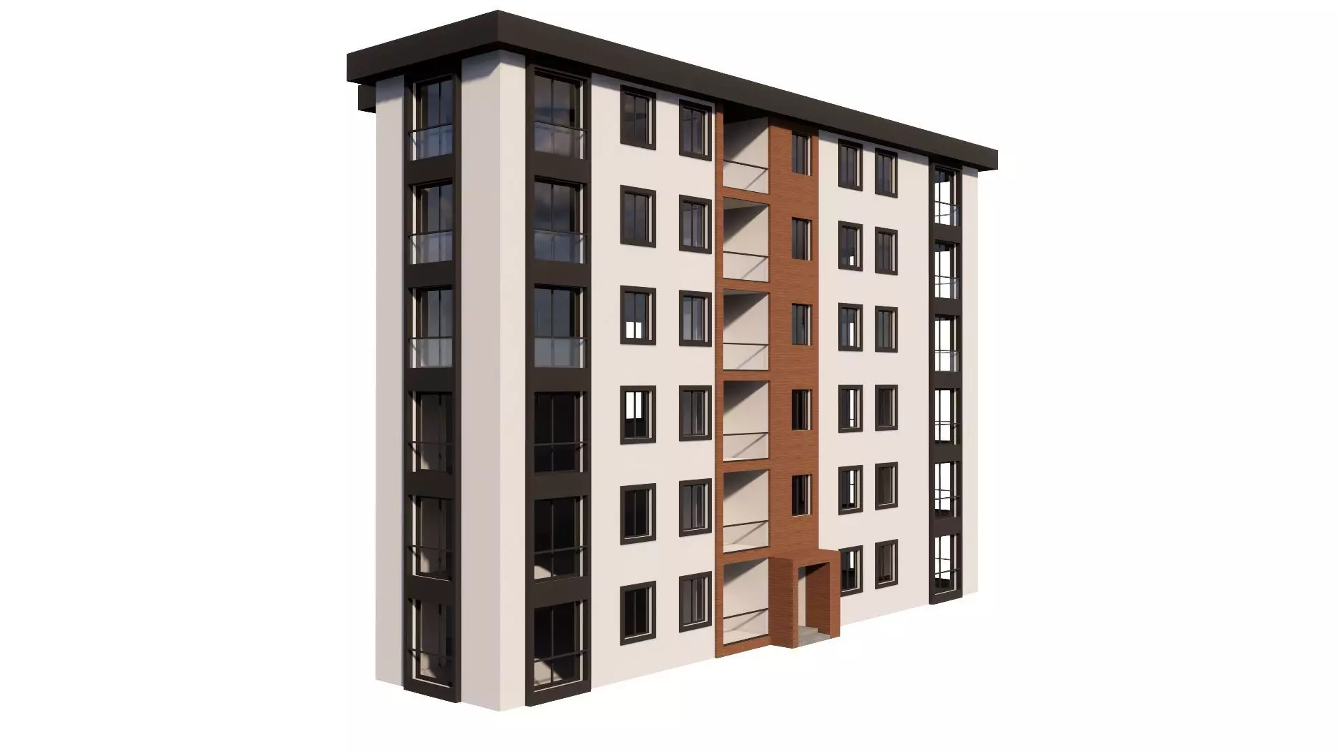 HOUSE 115 Low-poly 3D model_0