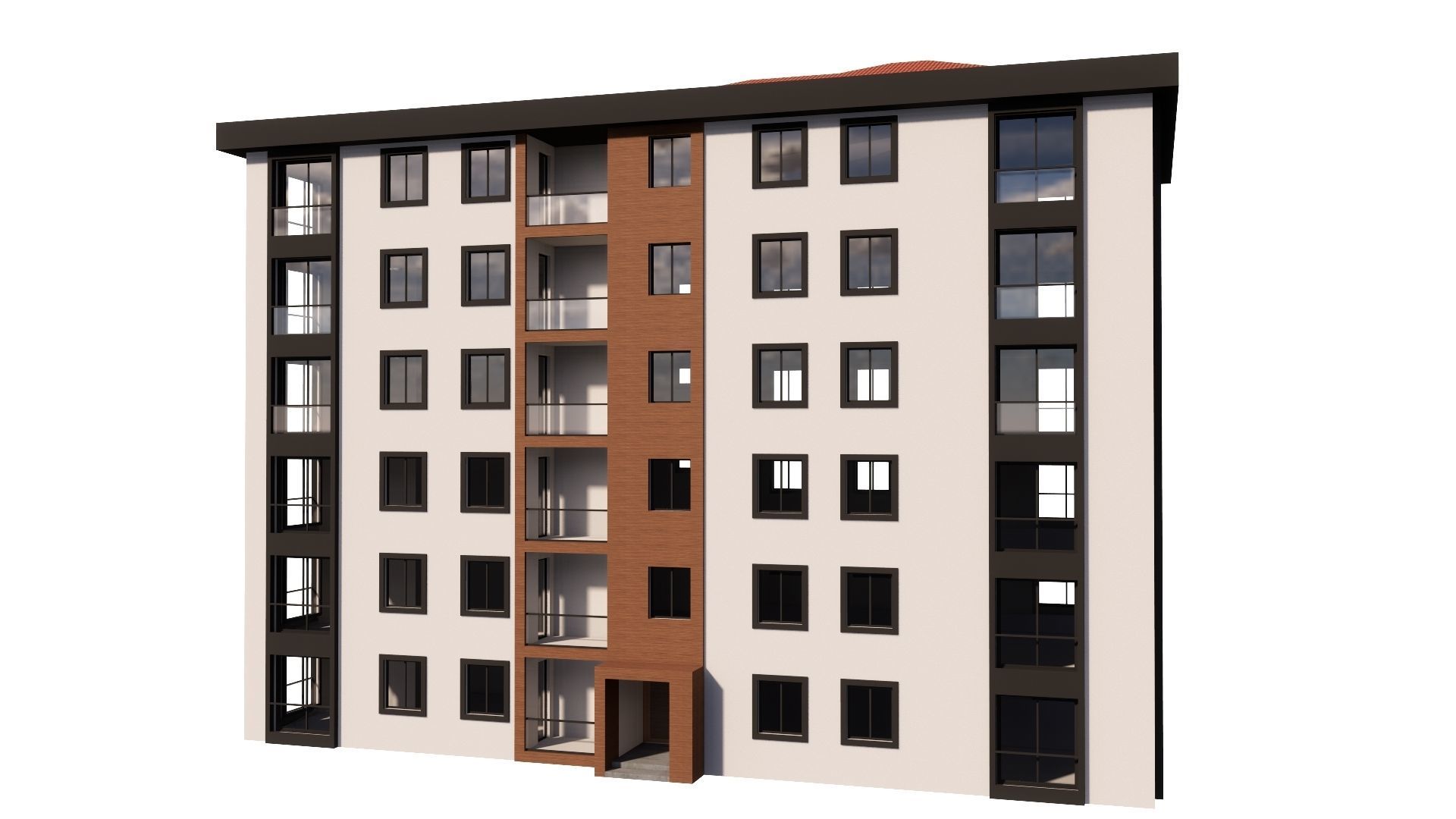 HOUSE 115 Low-poly 3D model_37